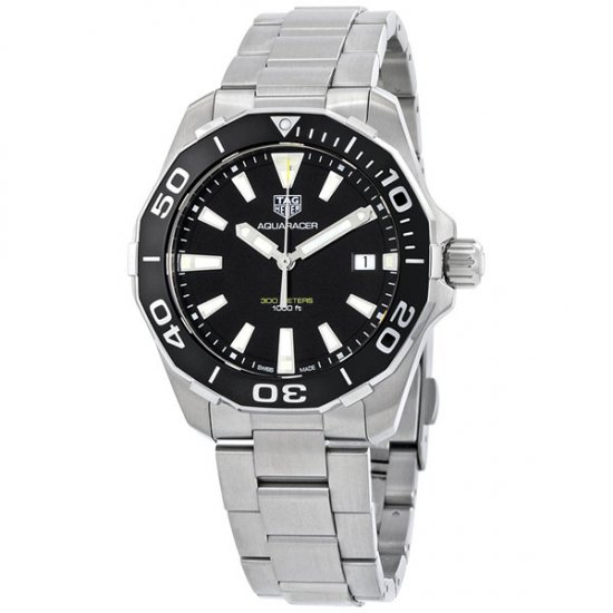 TAG Heuer Aquaracer Noir Dial Quartz WAY111A.BA0928 - Cliquez sur l'image pour la fermer