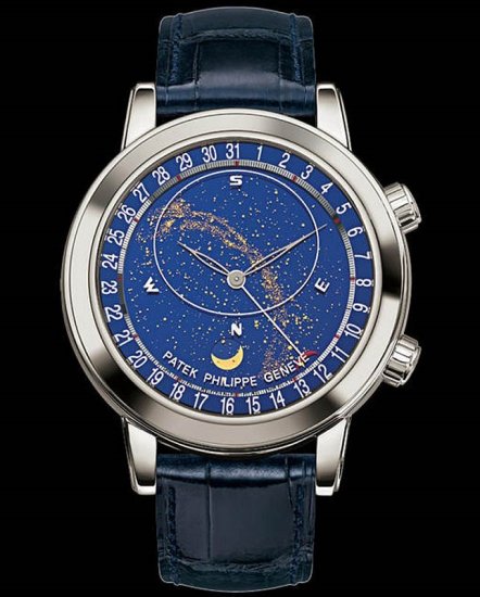 Réplique Patek Philippe Celestial avec date Platinum 6102P-001 Montre - Cliquez sur l'image pour la fermer