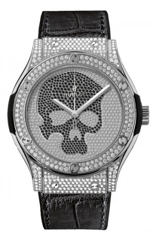 Hublot Classic Fusion titane Skull Pave hommes 511.NX.9000.LR.17