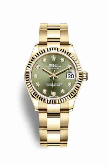 Copie de Rolex Datejust 31 jaune 278278 Vert olive serti Cadran - Cliquez sur l'image pour la fermer