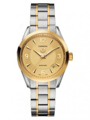 Réplique Tag Heuer Carrera 18kt Yellow Gold And acier Hommes WV2251.BD0791 Montre