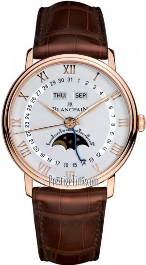 Réplique Blancpain Villeret Moonphase & Complete Calendar 40mm hommes Mon 6654-3642-55B Montre