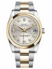 Réplique Rolex Datejust 36mm acier et Or jaune Cadran Argent 116203 SDO Montre