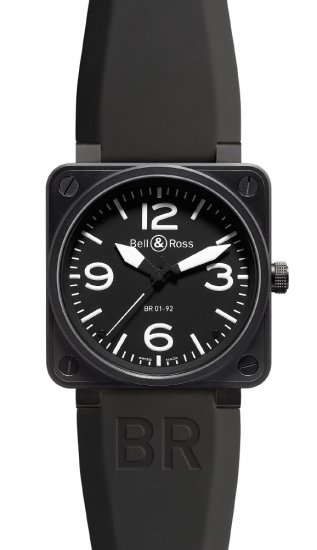 Réplique Carbone Bell & Ross 46mm hommes automatiques BR 01-92 CARBON Montre - Cliquez sur l'image pour la fermer