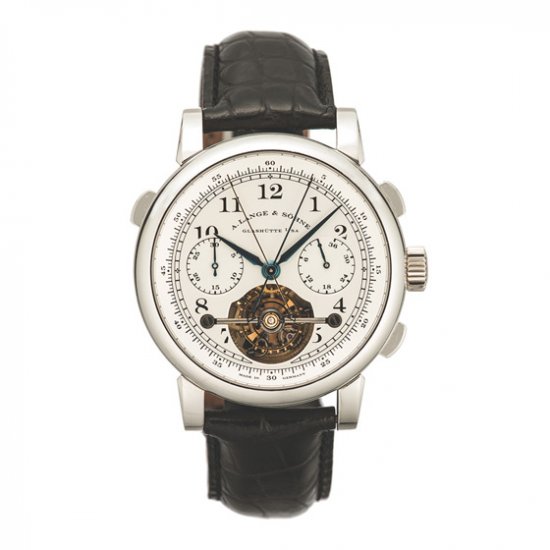 A.Lange & Sohne Lange Tourbograph Pour le Merite Mechanical in Platinum 702.025 - Cliquez sur l'image pour la fermer