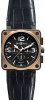 Réplique Bell & Ross chronographe en or rose et carbone BR 01-94 PINK GOLD & CARBON Montre