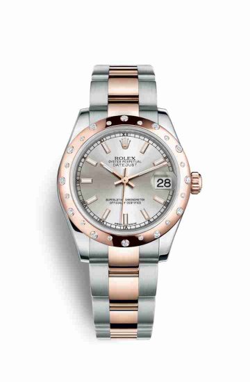 Copie de Rolex Datejust 31 Everose Roles Everose 178341 Cadran argent - Cliquez sur l'image pour la fermer