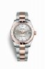 Copie de Rolex Datejust 31 Everose Roles Everose 178341 Cadran argent