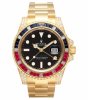 Rolex GMT Master II en or jaune Cadran Noir