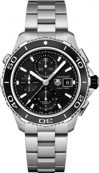 Tag Heuer Aquaracer 500M Calibre 16Automatic Chronograph43 mm - Cliquez sur l'image pour la fermer