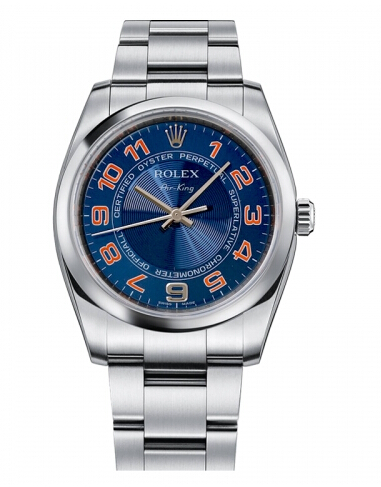 Réplique Rolex Air-King Domed Bezel bleu concentric cadran 114200 BLCAO Montre - Cliquez sur l'image pour la fermer