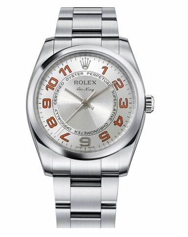 Réplique Rolex Air-King Domed Bezel argent concentric circle cadran 11420 Montre - Cliquez sur l'image pour la fermer