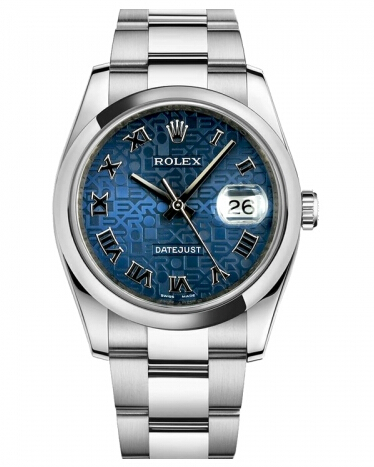 Réplique Rolex Datejust en acier de 36mm d?me lunette cadran bleu Jubile 116200 BLJRO Montre - Cliquez sur l'image pour la fermer