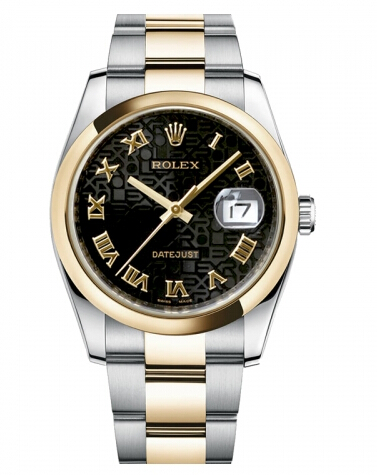 Réplique Rolex Datejust 36mm en acier et or jaune d'or cadran noir Jubile 116203 BKJRO Montre - Cliquez sur l'image pour la fermer