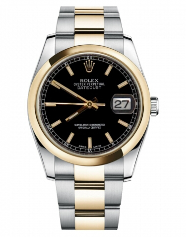 Réplique Rolex Datejust en acier et or 36mm en or jaune Cadran Noir 116203 BKSO Montre - Cliquez sur l'image pour la fermer