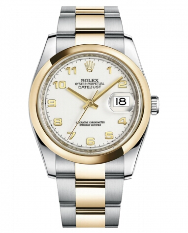 Réplique Rolex Datejust en acier et or 36mm en or jaune Cadran Blanc 116203 WAO Montre - Cliquez sur l'image pour la fermer