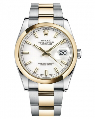 Réplique Rolex Datejust en acier et or 36mm en or jaune Cadran Blanc 116203 WSO Montre - Cliquez sur l'image pour la fermer