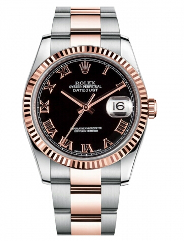 Réplique Rolex Datejust 36mm acier et cadran en or rose noire 116231 BKRO Montre - Cliquez sur l'image pour la fermer