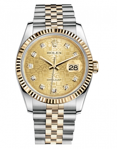 Réplique Rolex Datejust 36mm acier et Jaune or Champagne Jubilee Dial 116233 CHJDJ Montre - Cliquez sur l'image pour la fermer