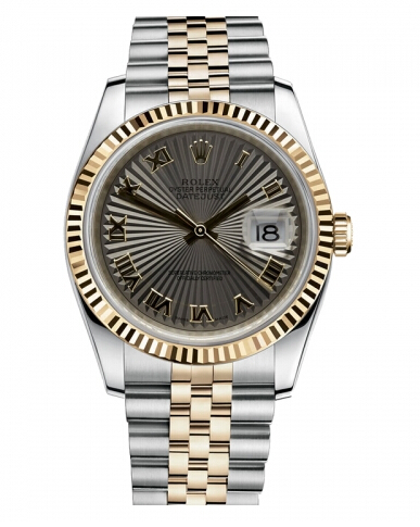 Réplique Rolex Datejust 36mm acier et Jaune or Gris Sunbeam Dial 116233 GSBRJ Montre - Cliquez sur l'image pour la fermer