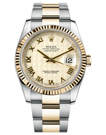 Réplique Rolex Datejust 36mm acier et or Ivory Pyramid Dial 116233 IPRO Montre - Cliquez sur l'image pour la fermer