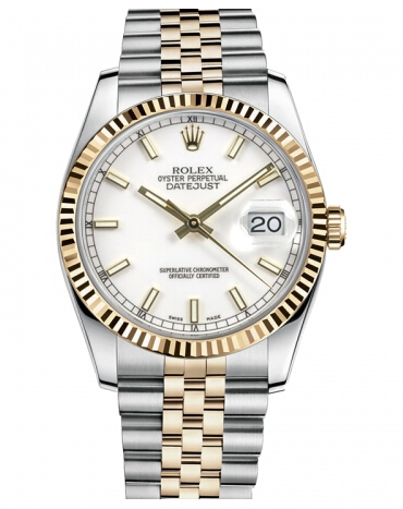 Réplique Rolex Datejust 36mm acier et Jaune or blanc Dial 116233 WSJ Montre - Cliquez sur l'image pour la fermer