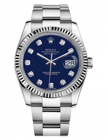 Réplique Rolex Datejust en acier de 36mm cadran bleu bracelet Oyster 116234 BLDO Montre - Cliquez sur l'image pour la fermer