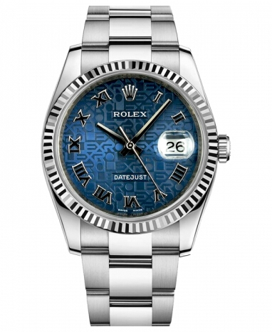 Réplique Rolex Datejust 36mm Bleu Acier Jubile Dial bracelet Oyster 116234 BLJRO Montre - Cliquez sur l'image pour la fermer