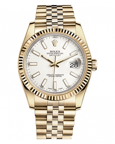 Réplique Rolex Datejust en or jaune 18 carats de 36mm Cadran Blanc 116238 WSJ Montre - Cliquez sur l'image pour la fermer