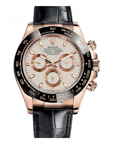 Cadran Rolex Daytona en or rose Ivoire - Cliquez sur l'image pour la fermer