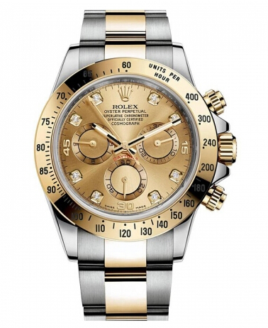 Rolex Daytona en acier et cadran en or Champagne - Cliquez sur l'image pour la fermer