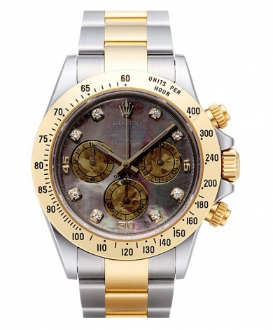 Rolex Daytona en acier et or fonce cadran MOP - Cliquez sur l'image pour la fermer