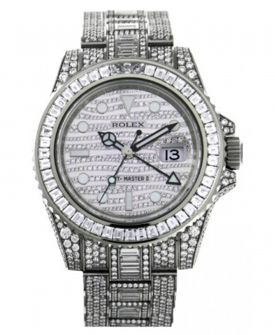 Cadran Rolex GMT Master II diamants en or blanc - Cliquez sur l'image pour la fermer