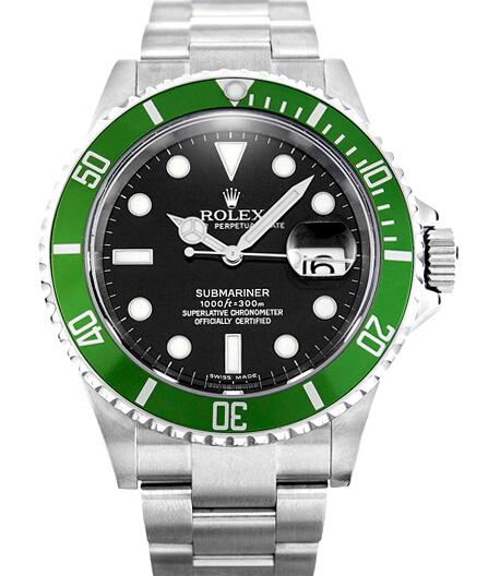 Réplique Rolex Submariner 50th Anniversaire vert Bezel 16610LV Montre - Cliquez sur l'image pour la fermer