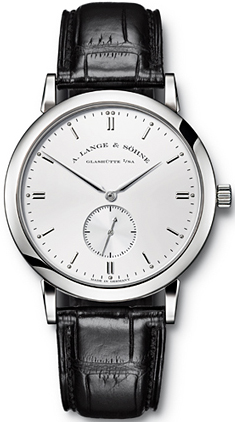 Réplique Modele A.Lange & Sohne Saxonia or blanc 18 kt 215.026 Montre