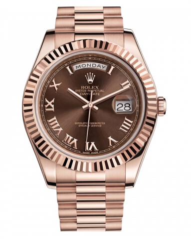 Réplique Rolex Day Date II President Pink or Brown cadran 218235 BRRP Montre - Cliquez sur l'image pour la fermer