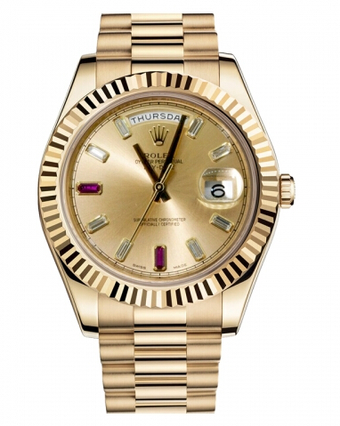 Réplique Rolex Day Date II President jaune or Champagne cadran 218238 CHR Montre - Cliquez sur l'image pour la fermer