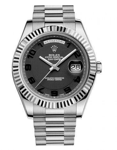 Réplique Rolex Day Date II President Blanc or noir concentric cadran 2182 Montre - Cliquez sur l'image pour la fermer