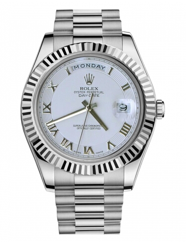 Réplique Rolex Day Date II President Blanc or Ivory concentric circle cad Montre - Cliquez sur l'image pour la fermer