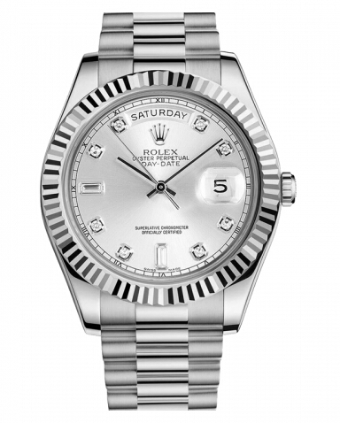 Réplique Rolex Day Date II President Blanc or argent cadran 218239 SDP Montre - Cliquez sur l'image pour la fermer