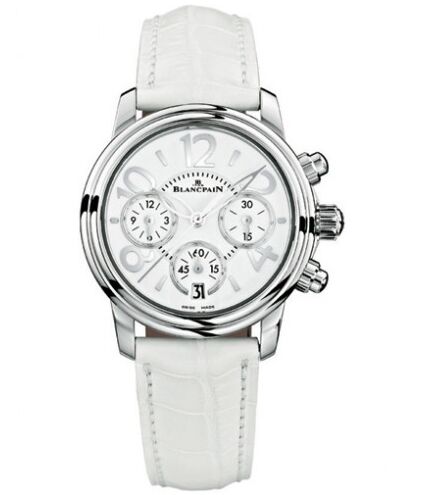 Réplique Blancpain Flyback Chronograph White cadran Leather dames 3485-1127-97B Montre - Cliquez sur l'image pour la fermer