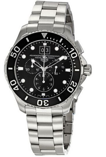 Tag Heuer Aquaracer Chronographe Grande Date 43 mm - Cliquez sur l'image pour la fermer