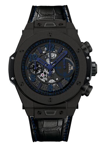 Réplique Hublot Big Bang Unico Tout noir Bleu Montre 411.CI.1190 - Cliquez sur l'image pour la fermer