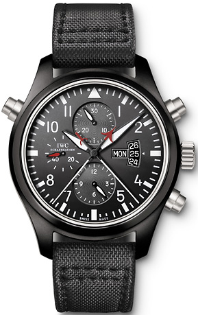 Réplique IWC Pilot's Double chronographe TOP GUN hommes IW379901 Montre