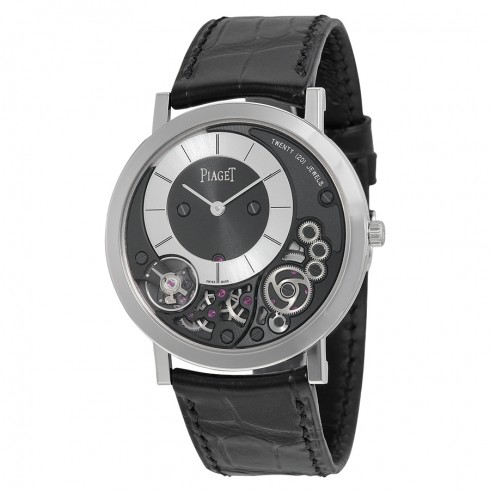 Réplique Piaget Altiplano noir et cadran Argent en or blanc 18K Homme G0A Montre - Cliquez sur l'image pour la fermer