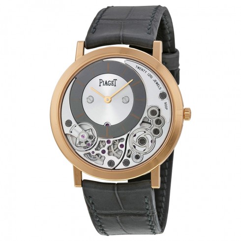 Réplique Piaget Altiplano Argent et cadran noir or rose 18k Homme G0A3911 Montre - Cliquez sur l'image pour la fermer