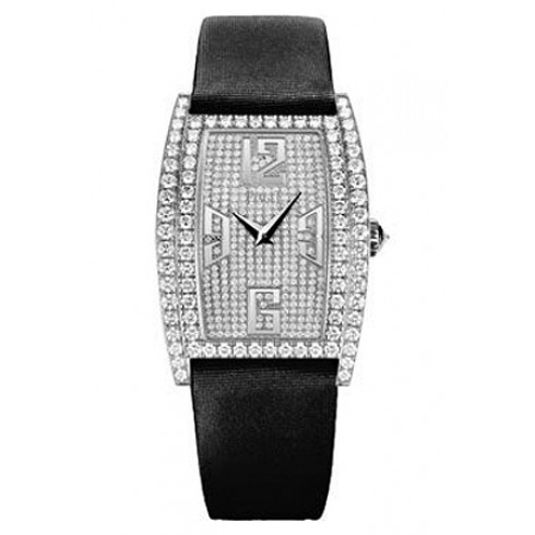 Réplique Piaget Limelight pave de diamants Cadran en or blanc 18kt noir Montre - Cliquez sur l'image pour la fermer