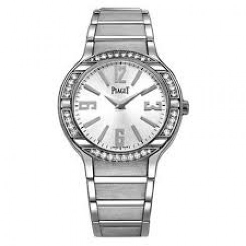 Réplique Piaget Polo cadran argente or blanc 18 kt Bracelet Diamant Femme Montre - Cliquez sur l'image pour la fermer