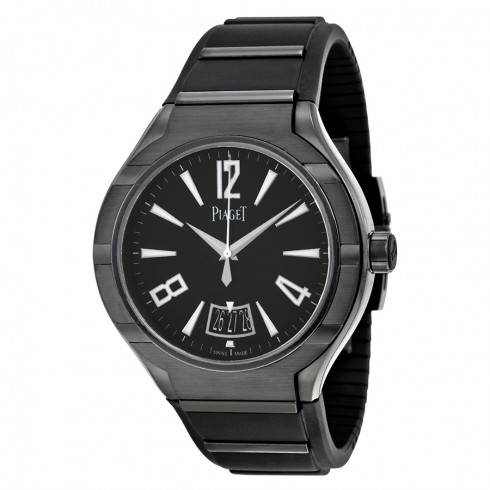 Réplique Piaget Polo FortyFive Automatique Cadran Noir caoutchouc Homme Montre - Cliquez sur l'image pour la fermer