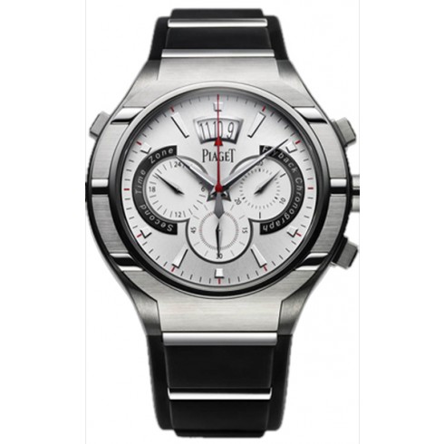 Réplique Piaget Polo FortyFive Argent Automatique Dial caoutchouc noir Montre - Cliquez sur l'image pour la fermer